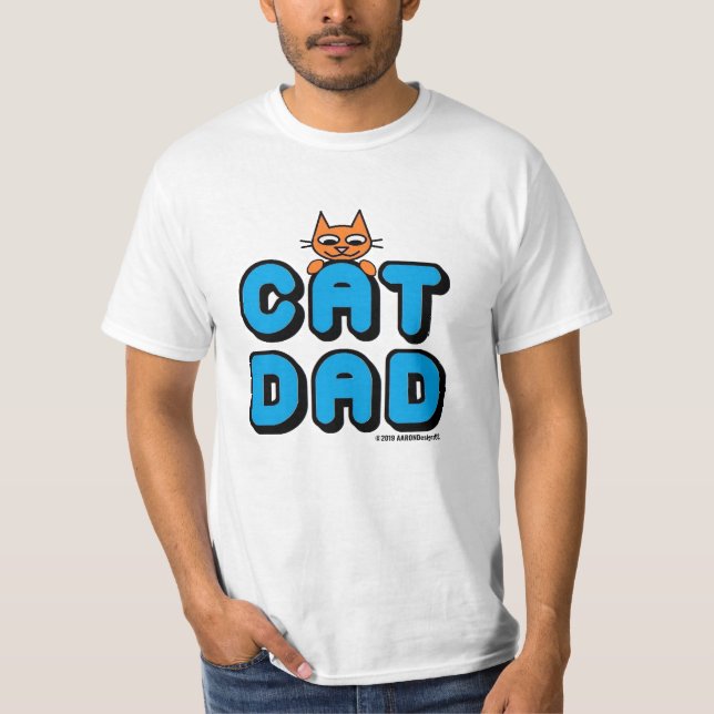 "GATO PAPÁ" Camiseta de hombre Ginger Kitty (Anverso)