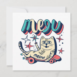 Gato Patinando Miau