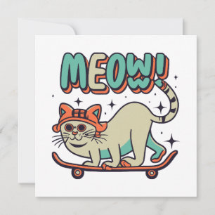 Gato Patinando Miau