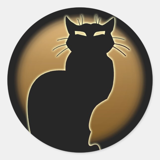 Gato Pegatinas se burlan de gato Pegatina de Hallo (Anverso)