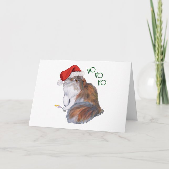 Gato Persa Calico Navidad (Anverso)