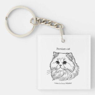 Gato Persa – Gracia en Cada Bigote Llavero