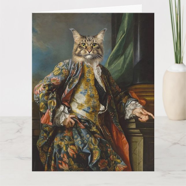 GATO PERSONA HERMANO PADRE O CUALQUIER TARJETA DE  (Anverso)