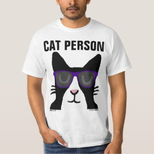 GATO PERSONA, Panda Kitty con camisetas de gafas d