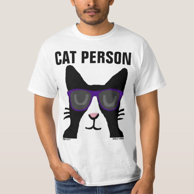 GATO PERSONA, Panda Kitty con camisetas de gafas d (Anverso)