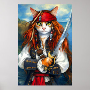 Gato pirata   Arte de carácter fantasía