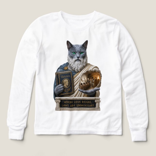Gato Plato Azul Ruso (Diseño frontal)