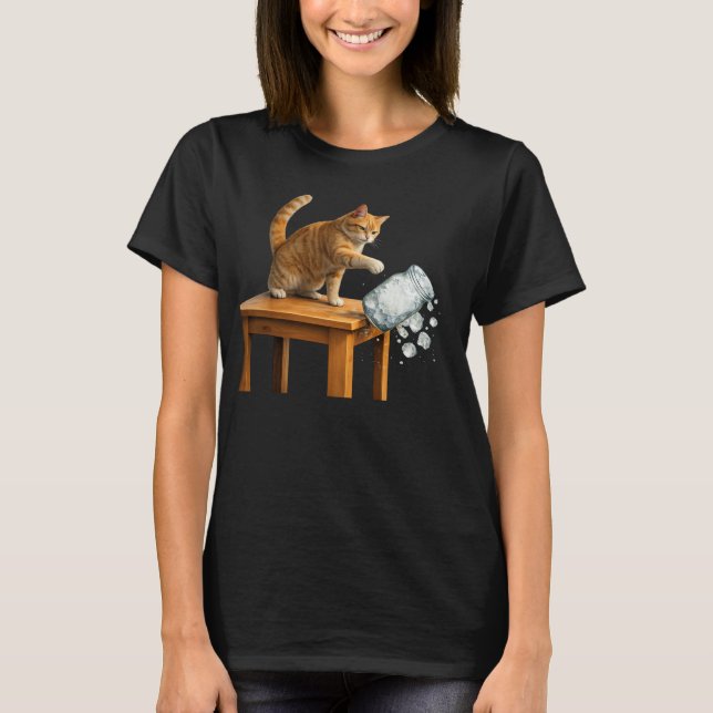 Gato Pro Inmigración , Abolir Camiseta ICE , ching (Anverso)
