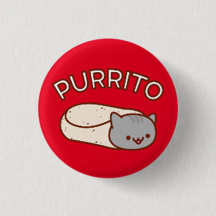 Gato PURRITO - Botón - Burrito Gato