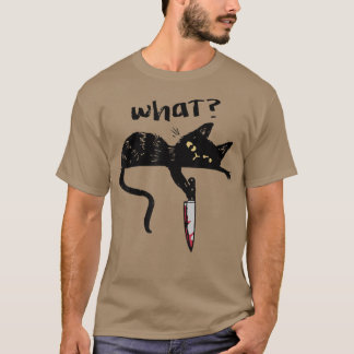 Gato Qué Camisa Gato Negro Con Halloween Asesino D