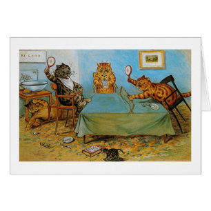Gato que juega a los tenis de mesa, Louis Wain