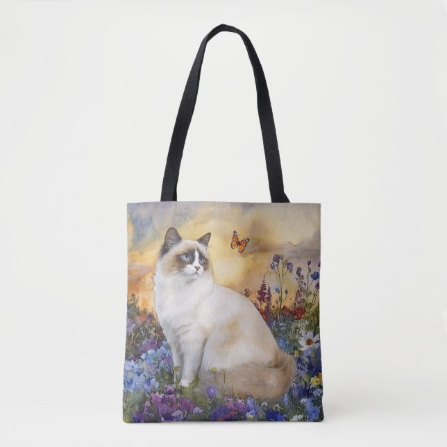 Gato Ragdoll - Bolsa Tote (Anverso)