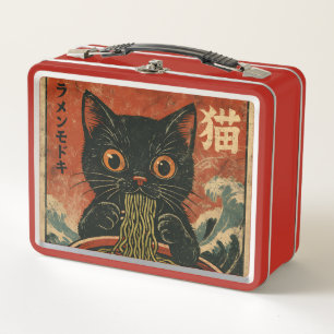 Gato Ramen japonés gracioso gráfico Kawaii Cat Ani