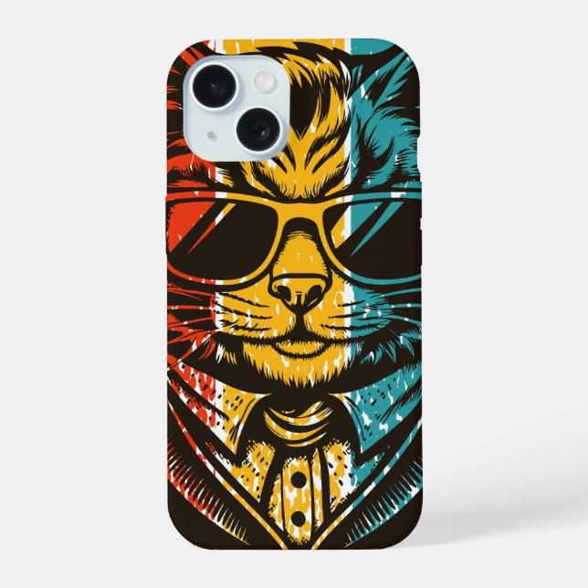 Gato Retro Genial con Gafas de Sol (Reverso )