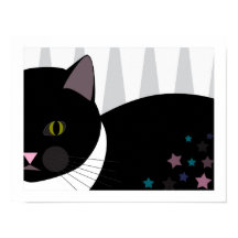 Gato retrógrado | Arte abstracto | Negro, gris y b