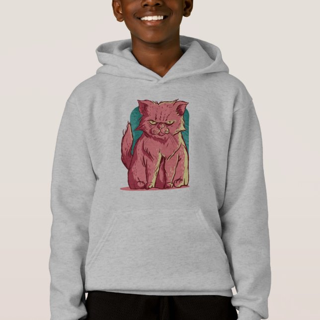 Gato Rosa Divertido (Anverso)
