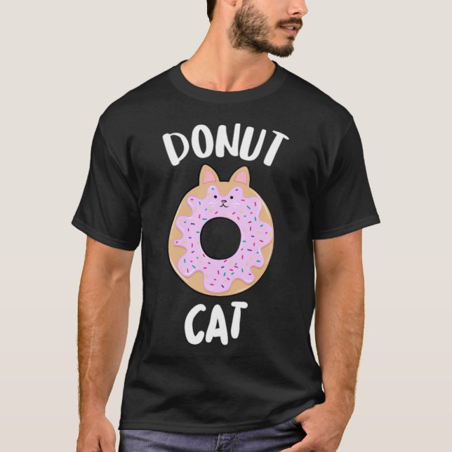 Gato rosado de donut con camiseta de camión de arq (Anverso)