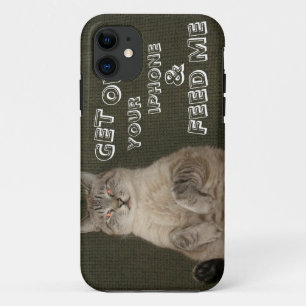 Gato "SALTA DE TU IPHONE Y ALÉJAME" Funda para iPh