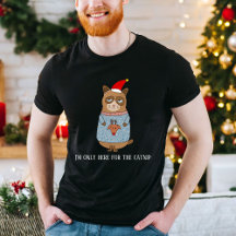 Gato Sarcástico con un Suéter Feo de Navidad