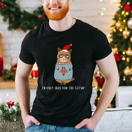 Gato Sarcástico con un Suéter Feo de Navidad