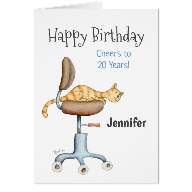 Gato sentado en una silla (Frente)