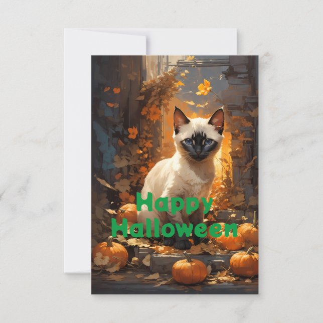Gato siamés de Halloween Magick en Manhattan (Anverso)