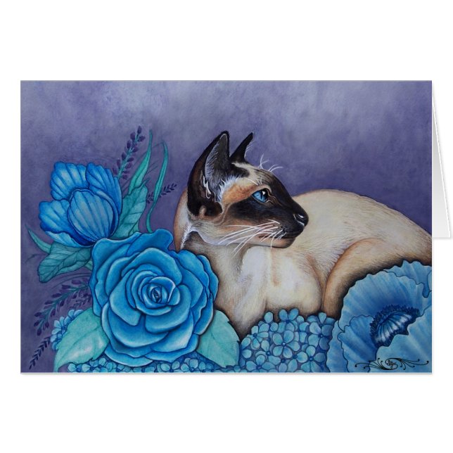 Gato siamés de punto de chocolate (Anverso (Horizontal))