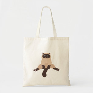 Gato siamés haciendo una bolsa de yoga Tote