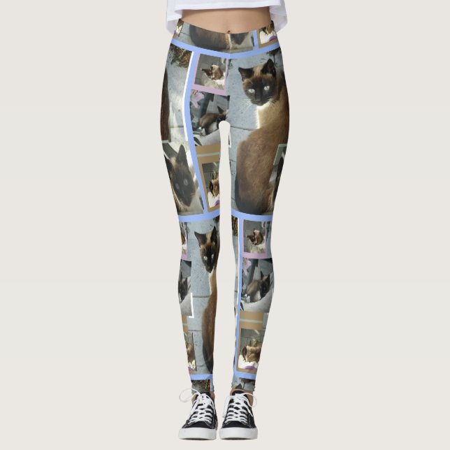 Gato siamés Legging (Anverso)