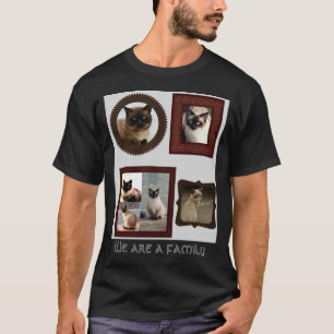 Gato Siamés Lover Camiseta Somos Una Familia