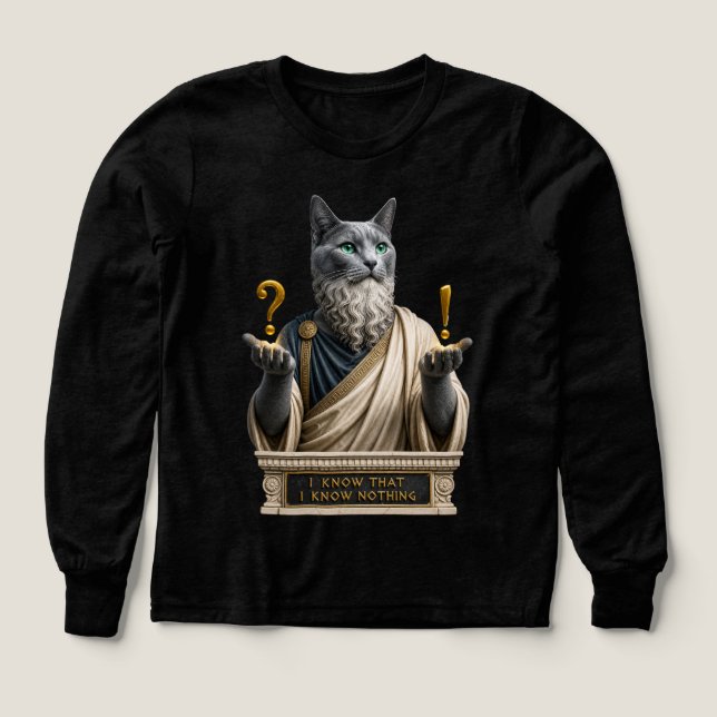 Gato Socrates Azul Ruso (Diseño frontal)