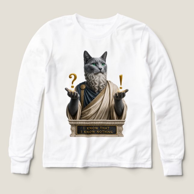 Gato Socrates Azul Ruso (Diseño frontal)