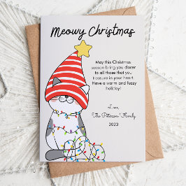 Gato Sombrero y Amante de las Luces Navidad Plano