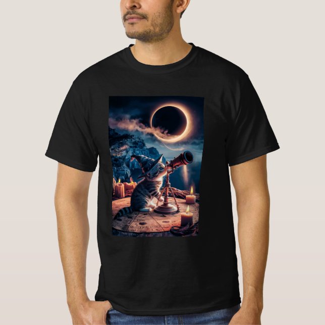 Gato Stargazer: Camiseta de Sueño Cósmico (Anverso)