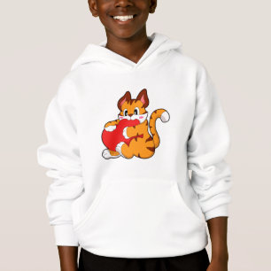 Gato tigre enamorado del corazón. PNG