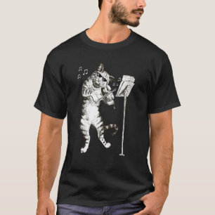 Gato Tocando Violín Camiseta Regalo para Violinist