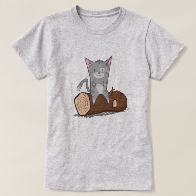 Gato un registro - camiseta (Diseño del anverso)