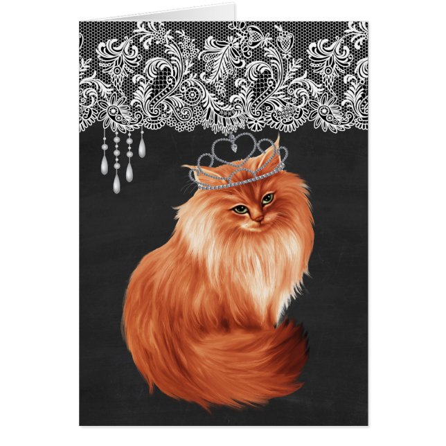 Gato usando corona (Frente)