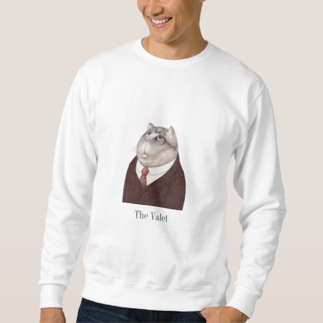 GATO VALET Camisas sudaderas básicas masculinas (Anverso)