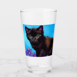 Gato Van Gogh y flores
