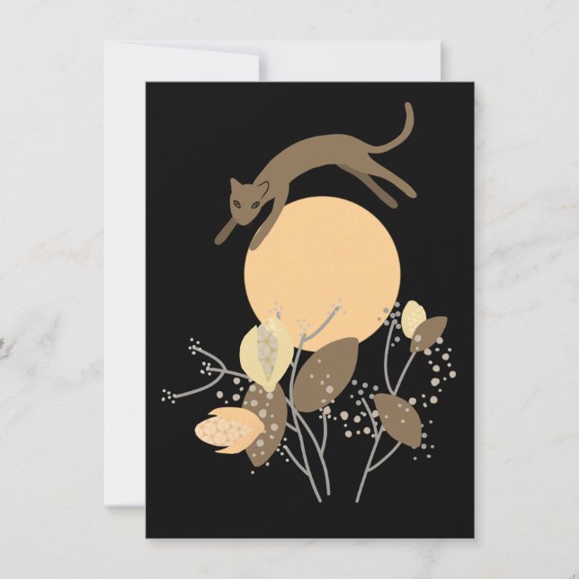 Gato volando sobre la luna 2 (Anverso)