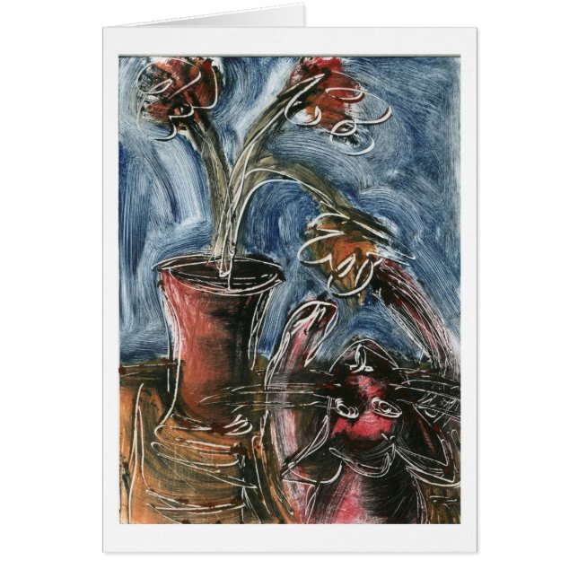 Gato y flor (Frente)