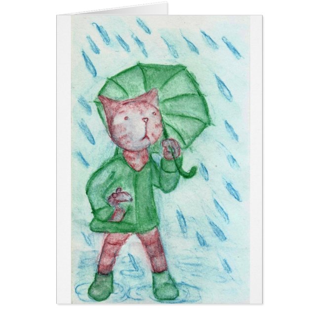 Gato y ratón en la lluvia (Frente)