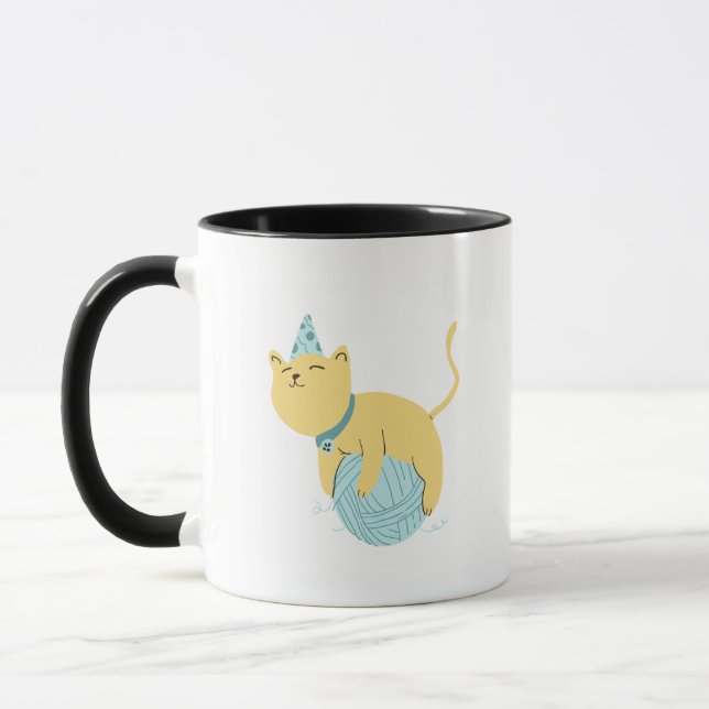 Gato y rollo de taza de café (Izquierda)