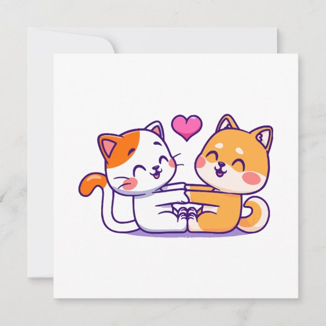 Gato y Shiba Inu (Anverso)