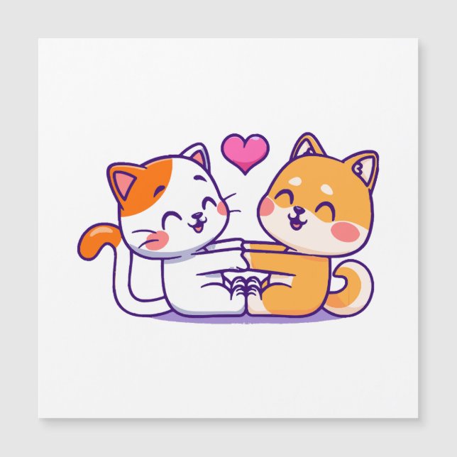 Gato y Shiba Inu (Anverso)