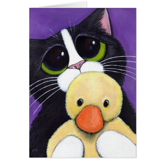 Gato y usted asustados del smoking pintura del (Frente)