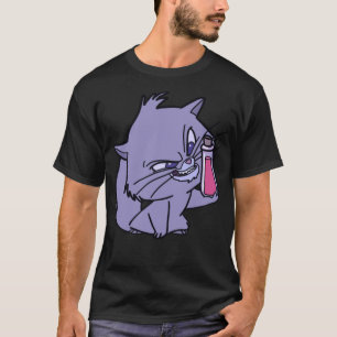 Gato Yzma con botella de veneno camiseta clásica