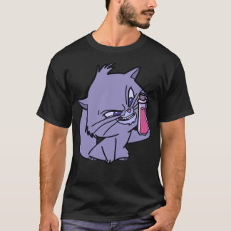 Gato Yzma con botella de veneno camiseta clásica