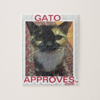 GatoAprueba el rompecabezas de Jigsaw